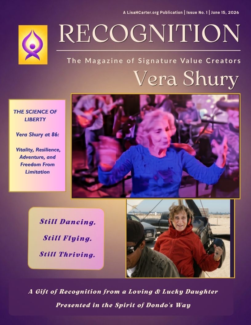 RECOGNITION: The Magazine of Signature Value Creators — Issue No. 1, Vera Shury